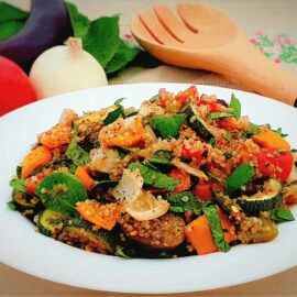 Quinoa with Roasted Vegetable Salad