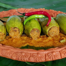 Potoler Dolma (Stuffed Pointed Gourd)