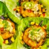 Shrimp Cakes Wrapped In Lettuce